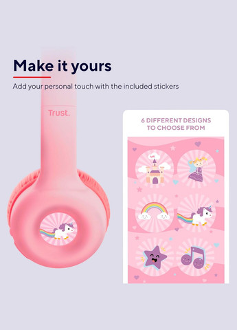 Навушники On-ear Nouna Kids, Wireless, Mic, Trust (342397659)