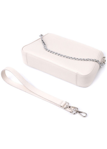 Сумка багет с цепочкой и съемным ремешком из натуральной кожи 26,5х15х5,5 см Shvigel (315868856)