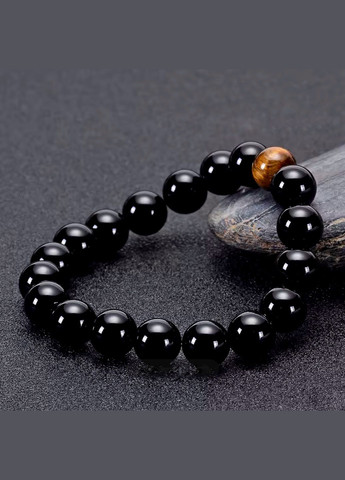 Браслет из агата и тигрового глаза 10 мм (80175) Hemst (311592021)