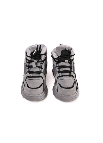 Серые ботинки зимние для мальчика подростка STREAM