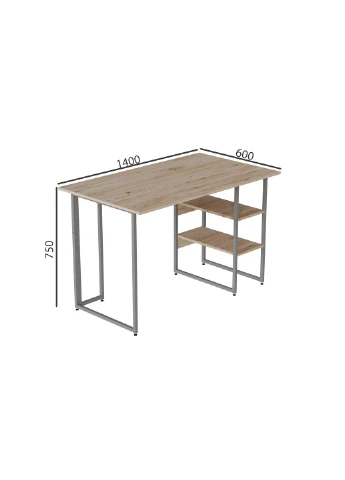 Комп'ютерний стіл Кевін 75x140x60 сірий ДСП 16мм (FRD-101732) Ferrum-decor (353500204)