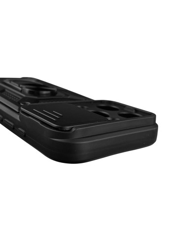 Чехол для iPhone 16 Pro бронированный с кольцом со шторкой на айфон 16 про чёрный rg1 Apple (366230644)