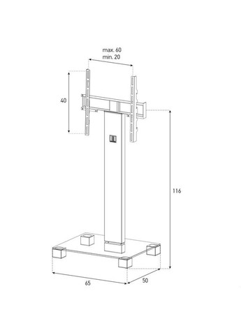 Стойкая PL 2510-B-HBLK Sonorous (323117807)