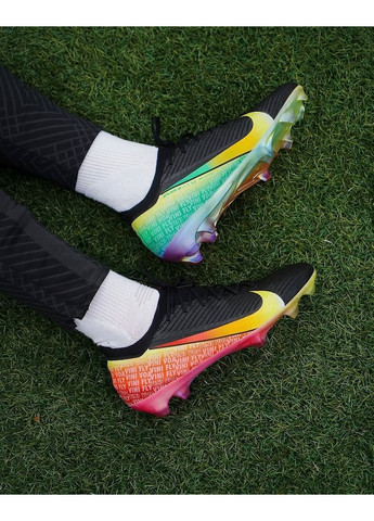 Черные бутсы для футбола mercurial vapor 16 elite vini jr. personal edition fg No Brand