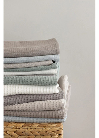 Набір вафельних рушників 30х50см, 50х90см, 90х150см HYGG однотонний оливковий