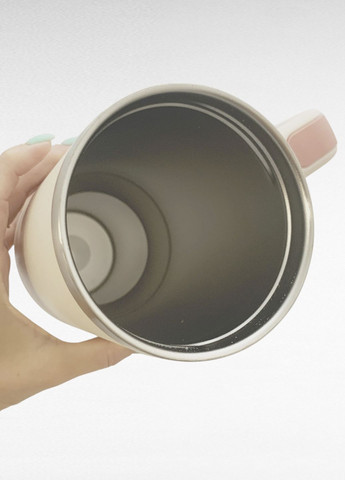 Термокружка с ручкой и трубочкой, розовая, 1100 мл No Brand (316319163)