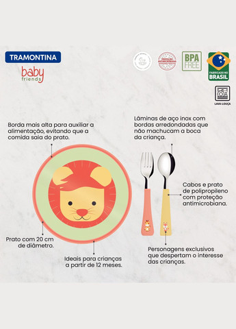 Дитячий набір Baby Friends, 3 предмети (6710901) Tramontina (316390976)