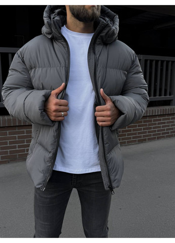 Сірий зимній Пуховик Vakko