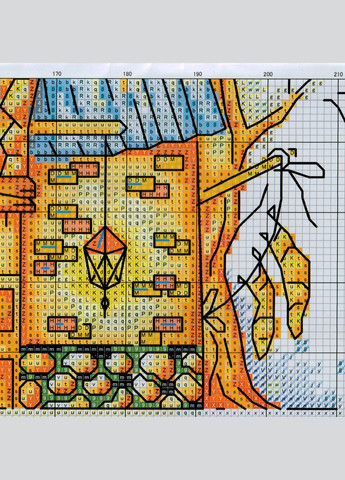 Набір для вишивання за нанесеною на канву схемою "Diagonal Lane".AIDA 14CT printed, 48*33 см Joy Sunday (313613317)