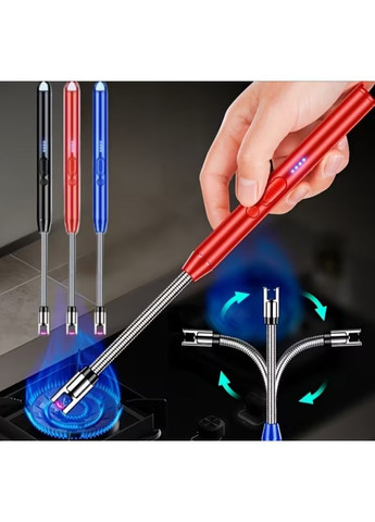 Импульсная зажигалка USB со встроенным аккумулятором для газовой плиты, духовки, свечей No Brand USB-зарядка (370792291)