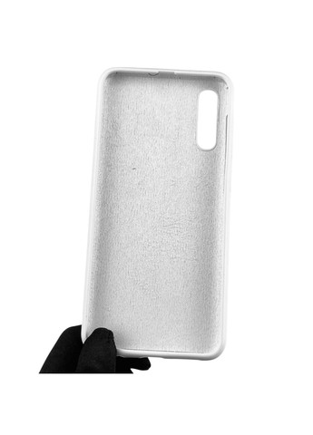 Чехол для Galaxy A50s (SM-A507F) силиконовый с микрофиброй нескользящий на самсунг а50с белый Samsung (366388133)
