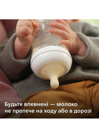 Бутылочка для кормления Natural Природный поток 330 мл (SCY906/01) Philips Avent Natural Природний потік 330 мл (302311937)