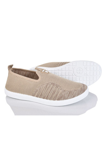 Бежевые женские слипоны f13-010 FLOCC