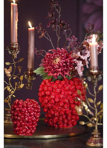 Ваза с джетфруктами эксклюзивная ручная работа зеленого цвета высота 30 см (5741176) Light&Living (365824565)