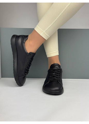 506 Анатомічні Кросівки Шкіряні Чорні No Brand чорні демісезони (373218823)