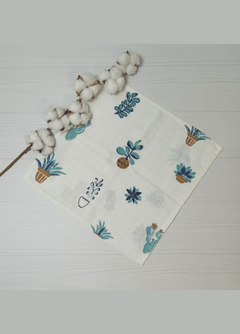 Муслиновый набор a.l.babybox Кактус (Плед-пеленка 120х120, салфетка Слюнявчик) Разноцветный No Brand (338837883)