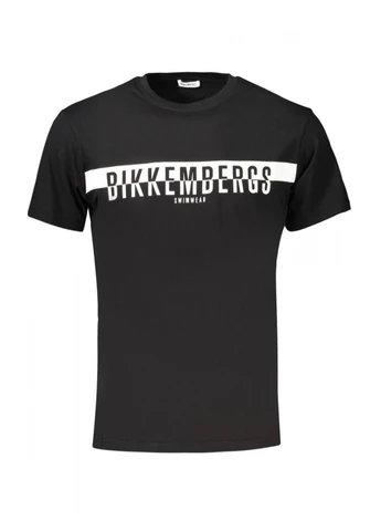 Черная футболка мужская с коротким рукавом Bikkembergs BKK2MTS03