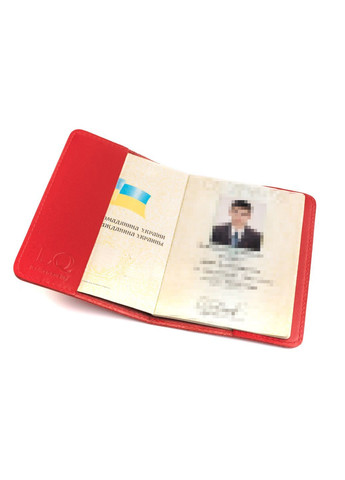 Обкладинка для паспорта натуральна шкіра (Червоний) LQ 101230 (278649327)