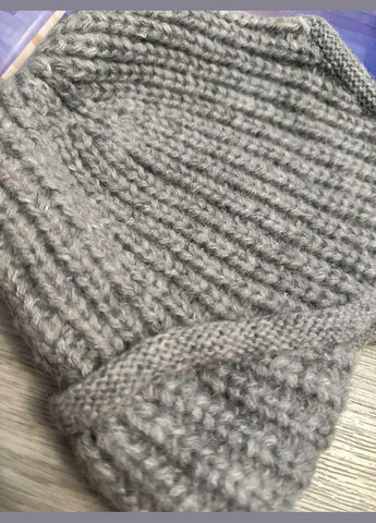 Шапка-вушанка в'язана One Size 55-58 Білий (5004) No Brand (358052728)