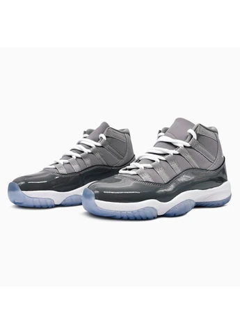 Сірі кросівки чоловічі nike air jordan 11 retro cool grey найк аір джордан сірі демісезон No Brand