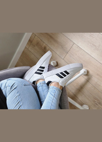 Кроссовки женские Adidas Samba Rose white| Адидас Самба белые No Brand белые демисезоны (307397794)