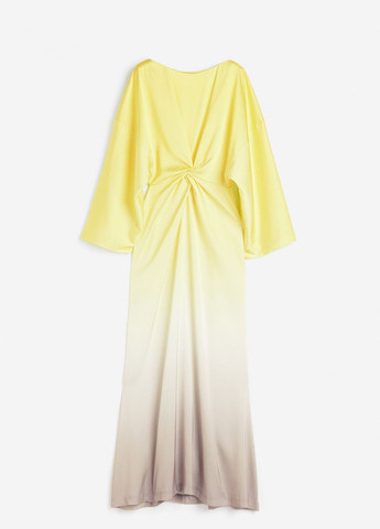 Желтое праздничный платье H&M однотонное