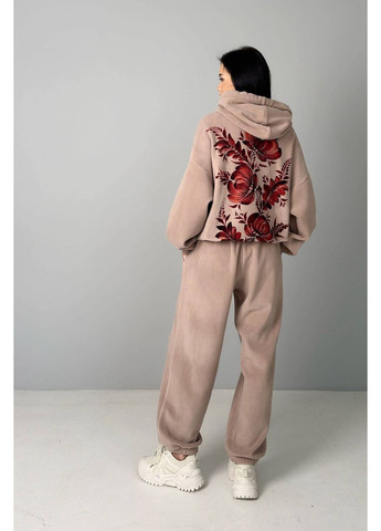 Флисовый костюм (кофта,брюки), цвет Темно-бежевый Nita (371141415)