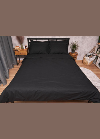 Комплект постільної білизни Бязь Gold Люкс сімейний 160х220х2 наволочки 2х40х60 (MS-820003005) Moon&Star Black (288043686)