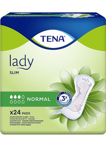 Урологические прокладки LADY SLIM NORMAL, 24 ШТ. - 24шт (995586-142092) Tena (368655997)