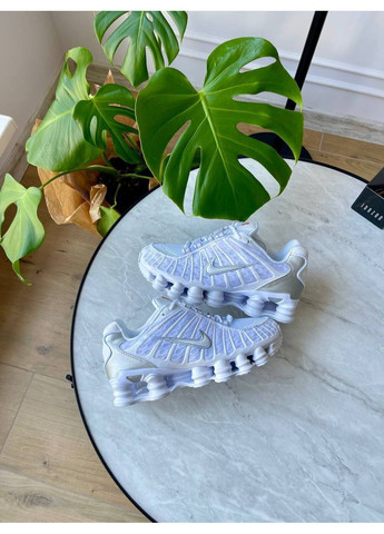 Білі Осінні кросівки чоловічі і жіночі nike shox tl white | найк шокс тл білі No Brand