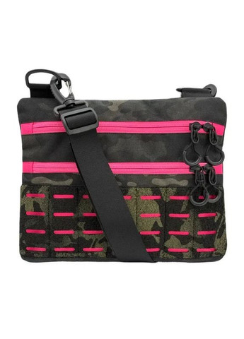 Чоловіча сумка через плече, RoKit Black Multicam Pink M, тактична сумка кобура. HardKIT 9377223-4-НК (372041114)