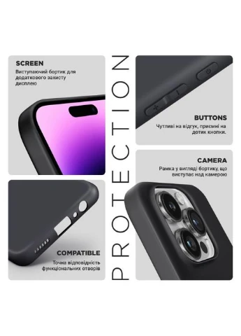 Чехол для мобильного телефона Matte Slim Fit Tecno Camon 30 (CL6) Camera cover Black (ARM77159) ArmorStandart Matte Slim Fit Tecno Camon 30 (CL6) Camera cover B (326592377)