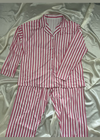 Рожева всесезон жіноча піжама комплект сорочка штани (2-299) No Brand