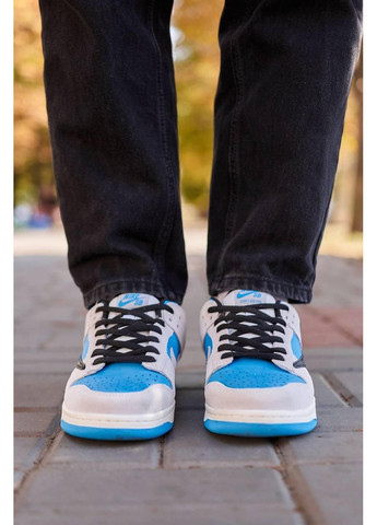 Бежевые демисезонные кроссовки мужские nike sb dunk low x travis scott playstation blue найк сб данк No Brand