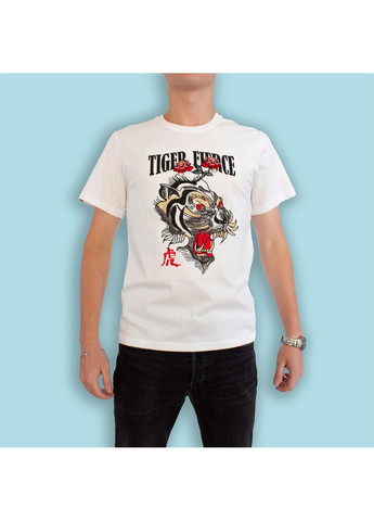 Біла чоловіча футболка tiger force white No Brand
