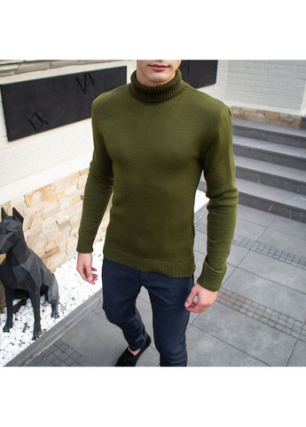 Оливковий (хакі) демісезонний светр axelrod хакі Pobedov