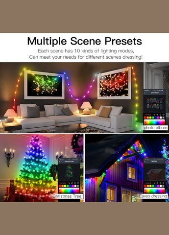 Гірлянда LED стрічка USB 5 V RGB WS2812B Bluetooth 2 метри No Brand (327400401)