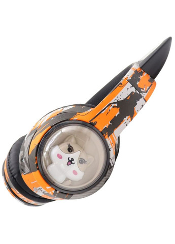 Бездротові навушники з вушками і LED-підсвіткою Loco Ears LE-1092 Orange No Brand (350349291)