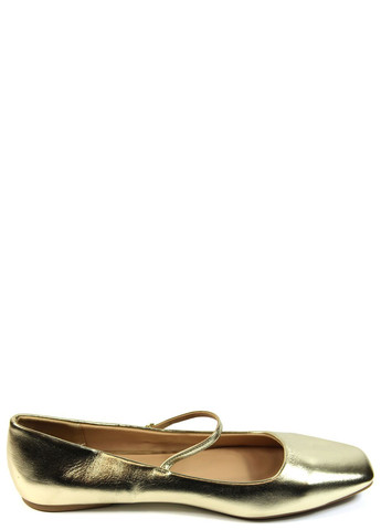 Жіночі жіночі балетки Only | золоті однотонні штучна шкіра (369164290)