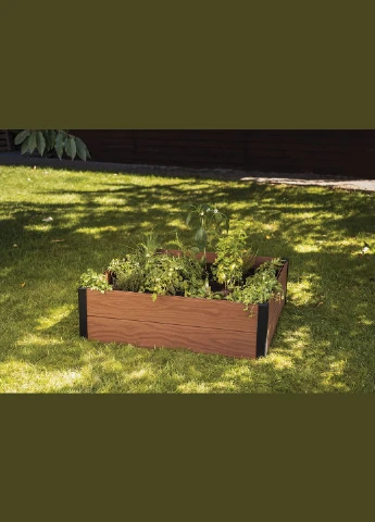 Бордюр пластиковий для грядки Maple Garden Bed квадратної форми, огорожа для дачі, саду на город Keter (322401095)