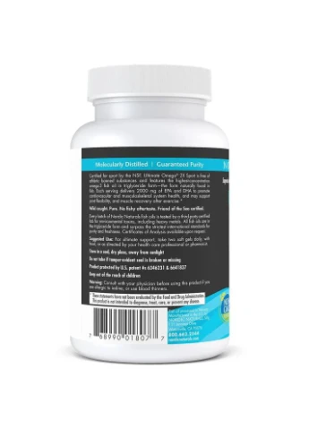Омега-3 для спортсменов Ultimate Omega Sport 2X 2150 мг 60 желатиновых капсул Nordic Naturals (364357427)