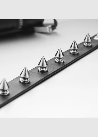 Браслет кожаный на руку с шипами черный Avalon 001-1.8 (331766105)