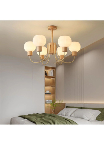 Светодиодная люстра Медуза 5043 (Золотая) на 6 плафонов No Brand (331639611)