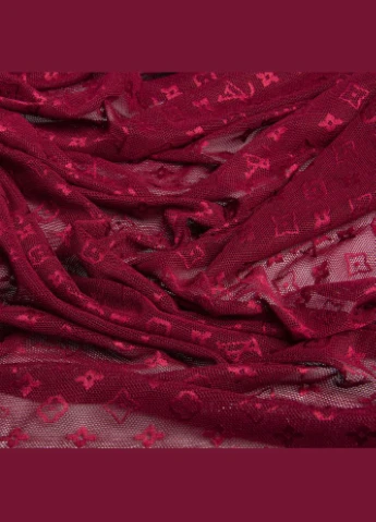 Тканина Сітка LV стрейч вишня IDEIA (318501218)