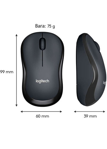 Миша Wireless Mouse M220 Silent Charcoal Ofl (910-004878) Logitech (329996061)