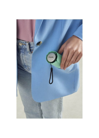 Мятный маленький женский зонт механический 16 см антиветер мятный Doppler маленький система антиветер (372377060)