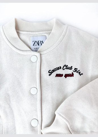 Кофта бомбер 122 см бежевий артикул Л1009 Zara (300361191)