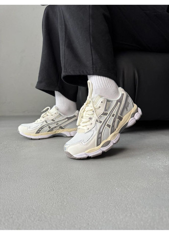 КРОСІВКИ ЖІНОЧІ ASICS GEL-NYC 2055 BEIGE GREY АСІКС ГЕЛЬ НЮК 2025 No Brand сірі демісезони (367175049)