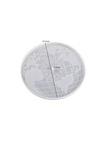 Форма молд для створення годинника з епоксидної смоли карта свііту No Brand 4282 (297862934)