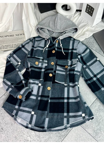 Сорочка тепла з преміальний Турецький двосторонній фліс,з капюшоном у клітинку Україна (365287064)